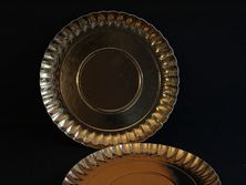 Picture of GOLD ROUND TRAY 25CM X 2